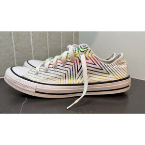 CONVERSE CHUCK TAYLOR ALL STAR All of the Stars Womens 9 Rainbow Metallic Shoes